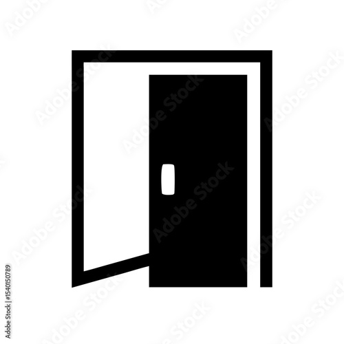 Alternative door icon vector illustration