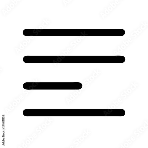 Align left icon vector illustration