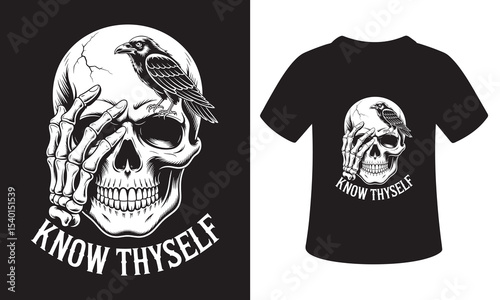 skeleton t shirt design