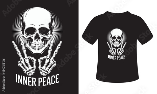 skeleton t shirt design