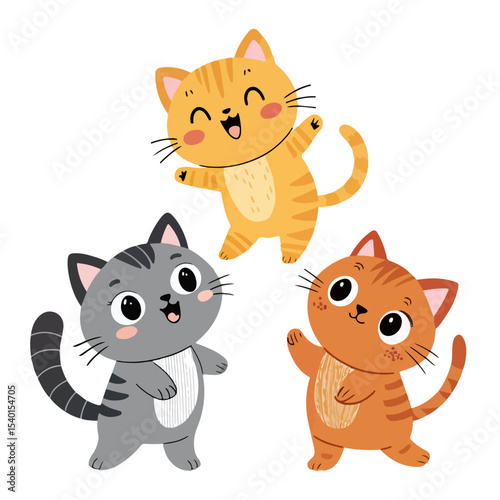 Cute Cat Vector Illustration for International Cat Day
