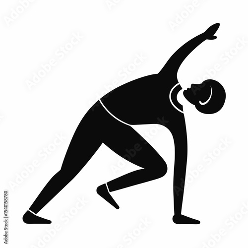 yoga silhouette vector