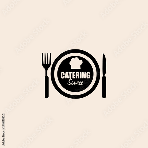 Catering service icon flat vector design.