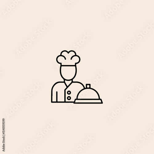 Catering service icon flat vector design.