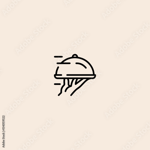 Catering service icon flat vector design.