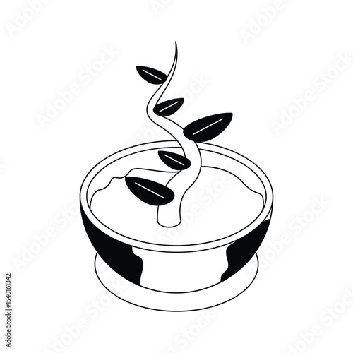 Get this isometric outline icon of eco friendly concept