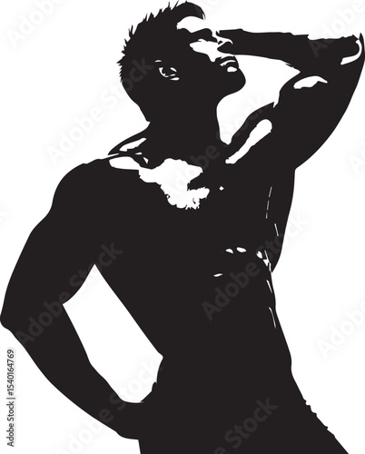 body builder,baseball player silhouette vector, gym player wwe gymer vector	