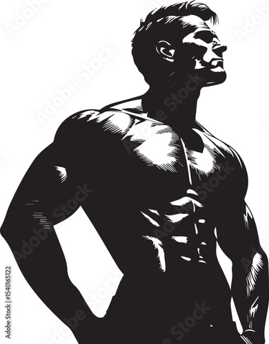 body builder,baseball player silhouette vector, gym player wwe gymer vector	