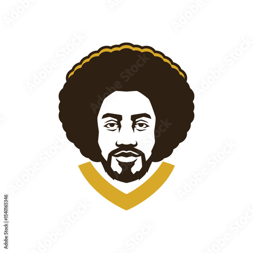 afro abstract logo modern style