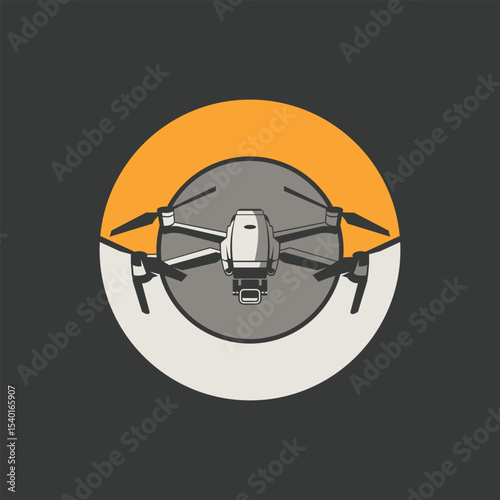 drone abstract logo modern style