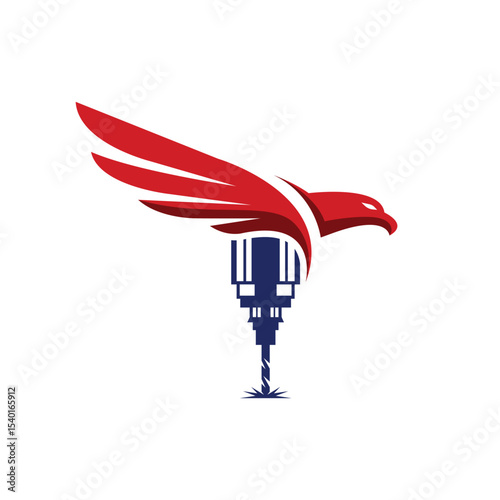 CNC milling abstract logo modern style