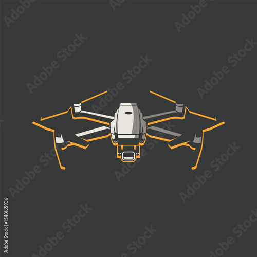 drone abstract logo modern style