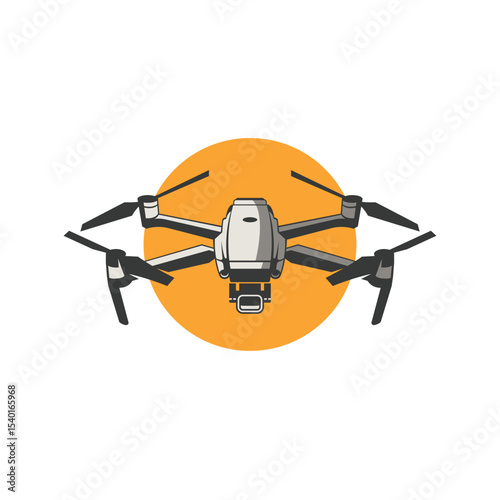 drone abstract logo modern style