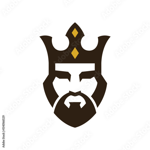 king abstract logo modern style