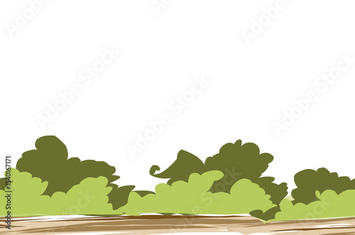 vector illustration of a green grass
