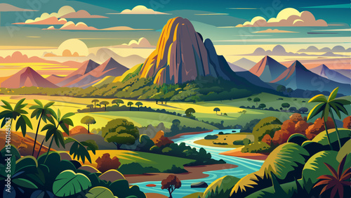 Mount Beerwah im Glasshouse Mountains National Park in Queensland, australien Very beautiful