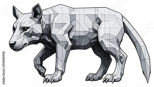 vector image of a dog