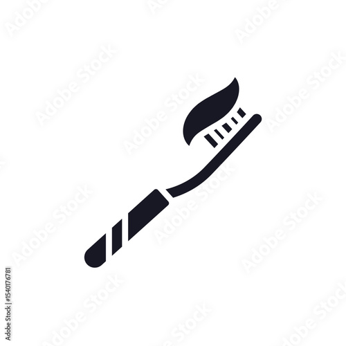toothbrush icon collection .design style with background