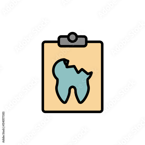 dental x ray icon collection .design style with background