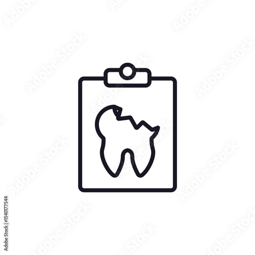 dental x ray icon collection .design style with background