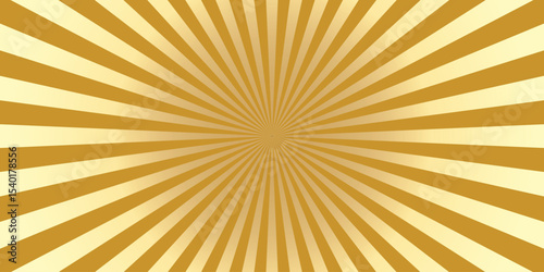 Abstract sunburst background design in gold and yellow tones for decorative graphic and promotional use