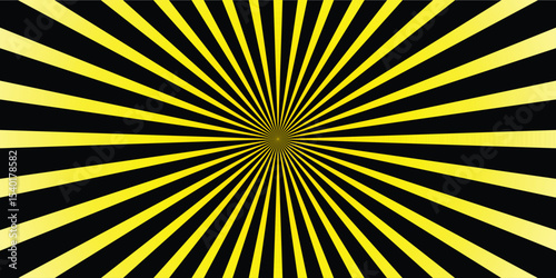 Abstract sunburst background with radiating yellow lines and a central yellow dot, ideal for graphic design