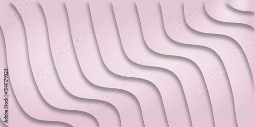 Abstract wavy pink background design with layers and shadows creating a modern and minimalist aesthetic for digital content creation