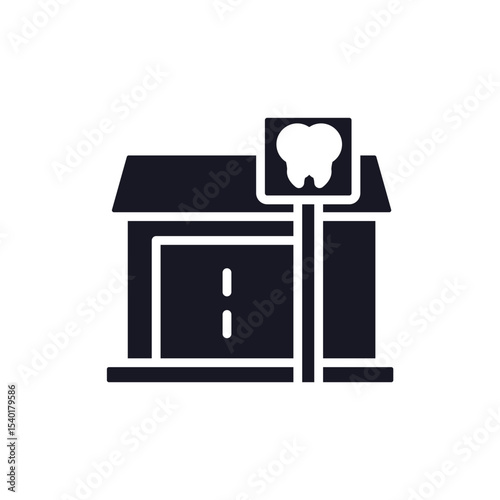 dental clinic icon collection .design style with background