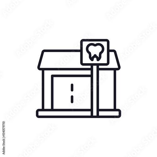 dental clinic icon collection .design style with background