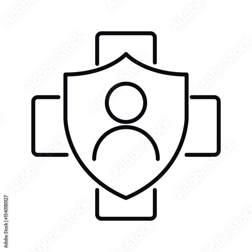 Medicine and health care concept vector line icon