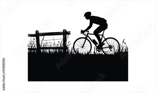Cycling bicycle sport graphics design elements