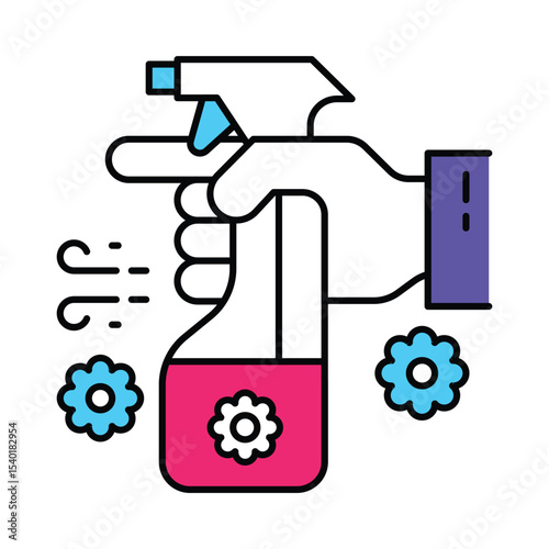 Air Freshener Vector Filled outline illustration style icon. EPS 10 file 