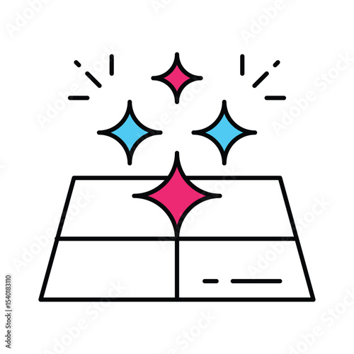 Surface Clean Vector Filled outline illustration style icon. EPS 10 file 