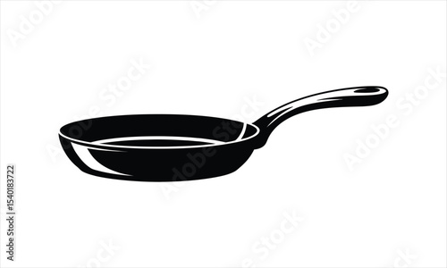 High quality vector illustration of a frying pan