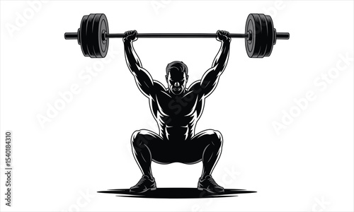 Modern fitness gym vector illustration