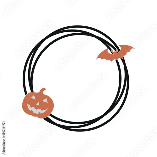 Halloween Circle Frame