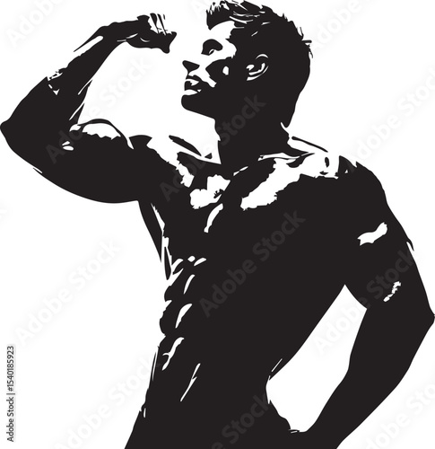 body builder,baseball player silhouette vector, gym player wwe gymer vector	