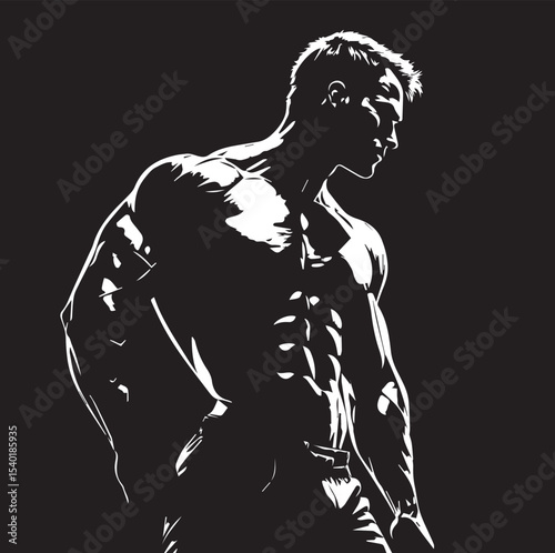 body builder,baseball player silhouette vector, gym player wwe gymer vector	