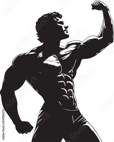body builder,baseball player silhouette vector, gym player wwe gymer vector	