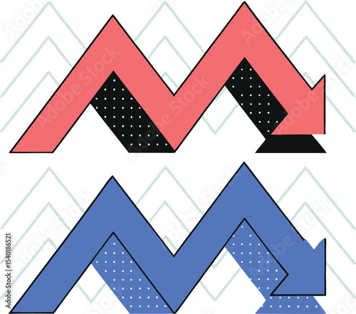 set of abstract geometric shapes