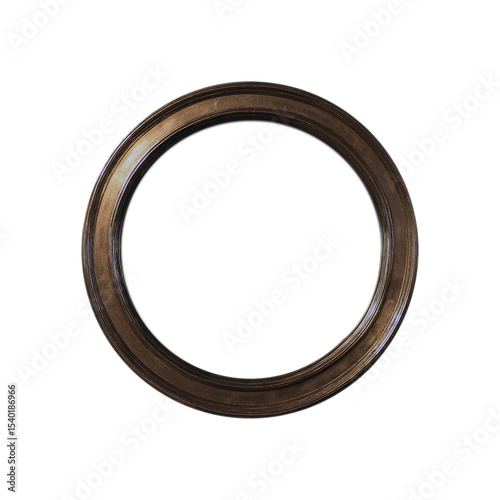 round frame isolated on white