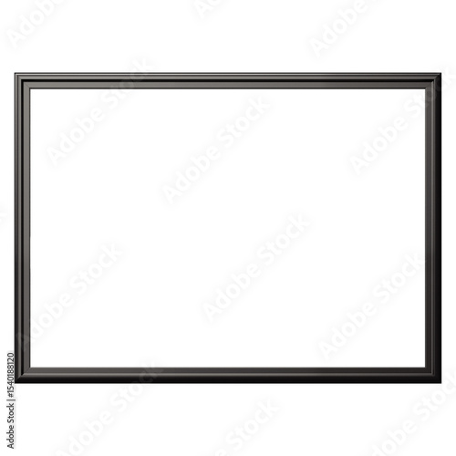 black wooden frame