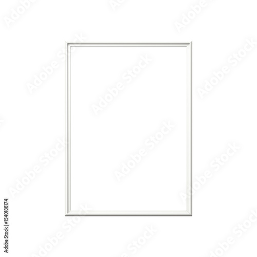 white blank photo frame