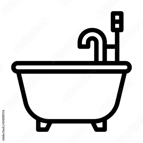 a collection of icons containing various household equipment, such as tables, chairs, tissue holders and so on