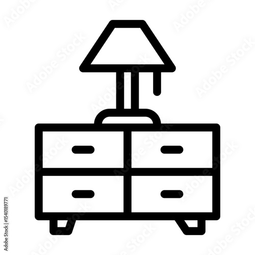 a collection of icons containing various household equipment, such as tables, chairs, tissue holders and so on