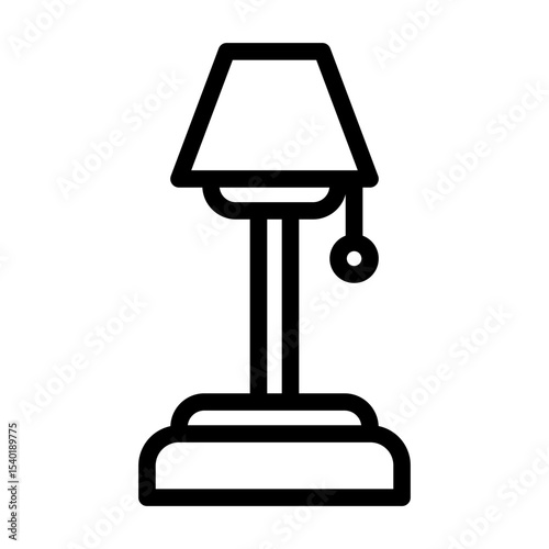 a collection of icons containing various household equipment, such as tables, chairs, tissue holders and so on