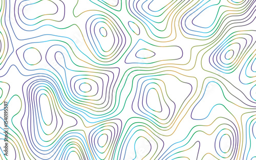 Abstract Topographic contour map. Topography and geography map grid abstract backdrop. Similar cartography illustration, this topography map showcases curved contour lines for visual representation.