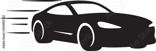 Cartoon car illustrations featuring classic and sport automobiles in dynamic, fast-paced designs for your next vector art project