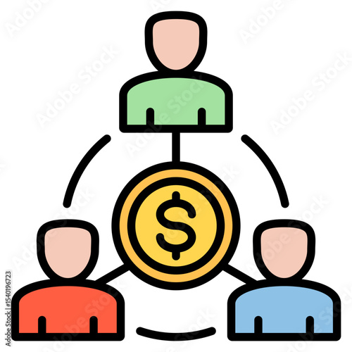 Community outline color icon