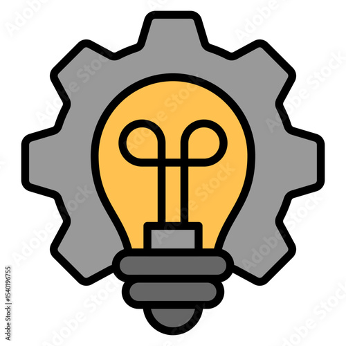 Implementation outline color icon